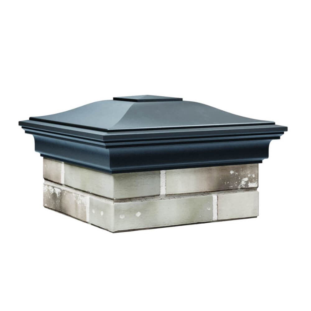 Колпак Zking Монблан Серый на столб 1.5х1.5 еврокирпича 0.7НФ (355х355мм) в Саяногорске фото