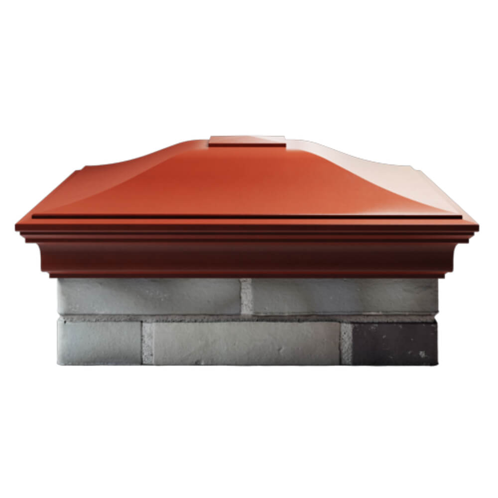 Колпак Zking Монблан Красный на столб 2х2 кирпича (515х515мм) в Саяногорске фото