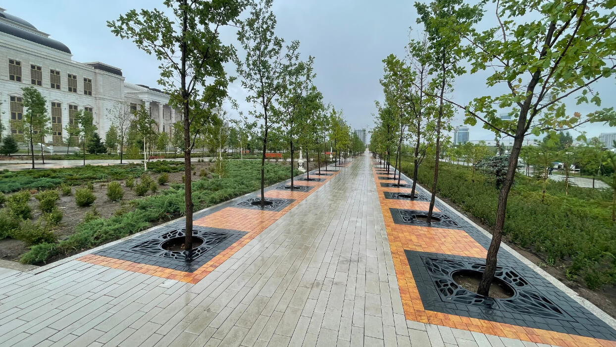 Приствольная решетка для дерева ZKING CRUST 1.2х1.2м Черная в Саяногорске фото