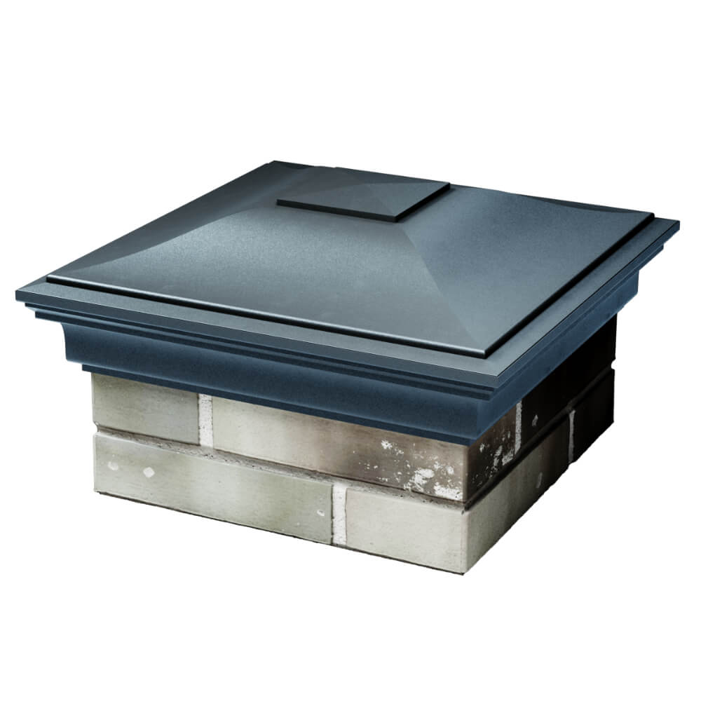 Колпак Zking Монблан Серый на столб 1.5х1.5 кирпича (385х385мм) в Саяногорске фото