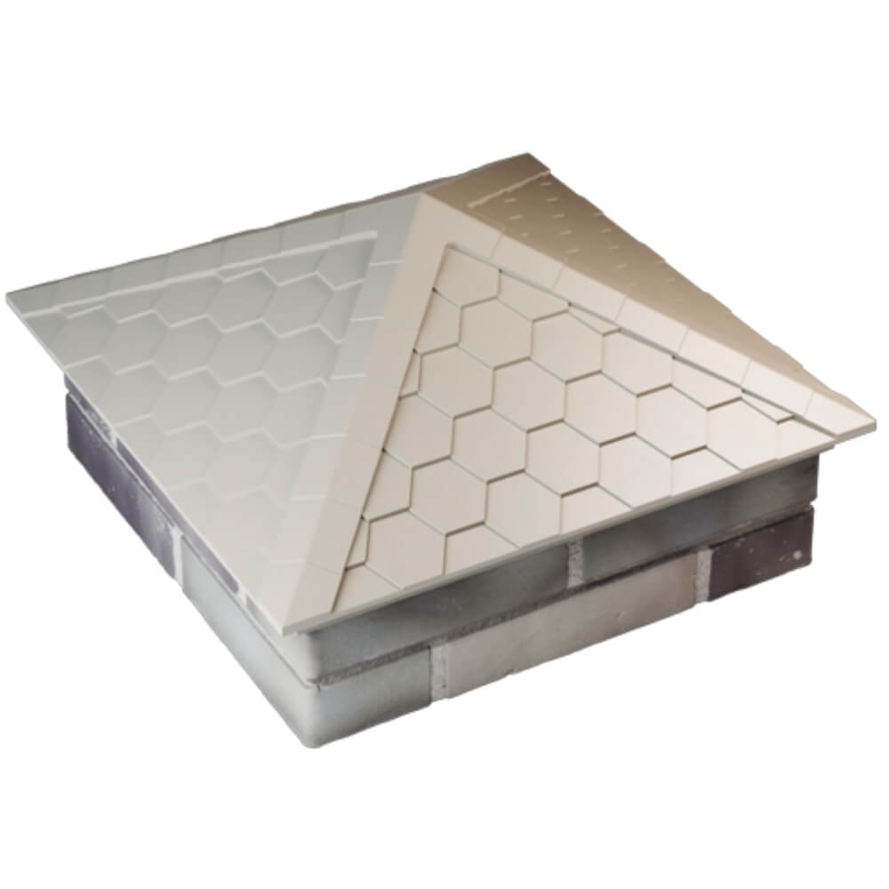 Колпак Zking Эверест Бежевый на столб 2х2 кирпича (535х535мм) Саяногорск фото