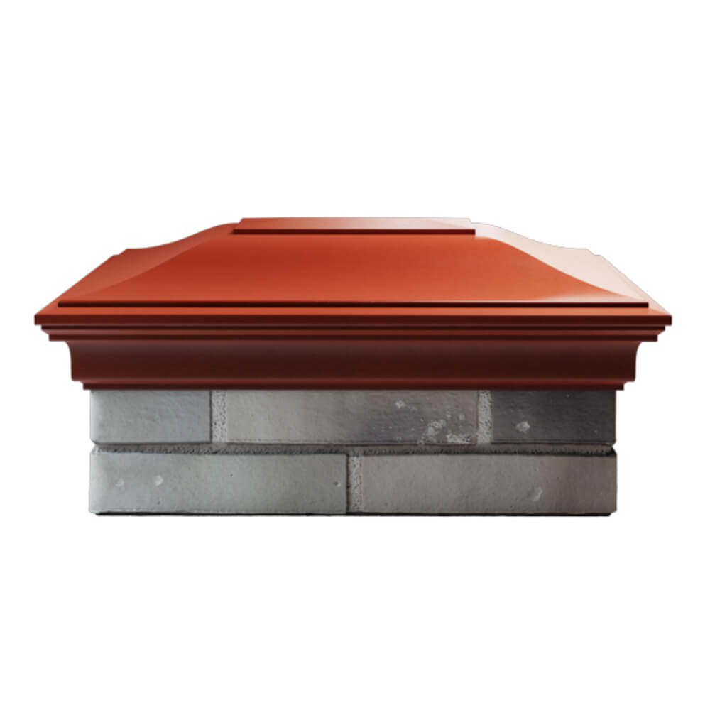 Колпак Zking Монблан Красный на столб 2х1.5 кирпича (515х385мм) в Саяногорске фото