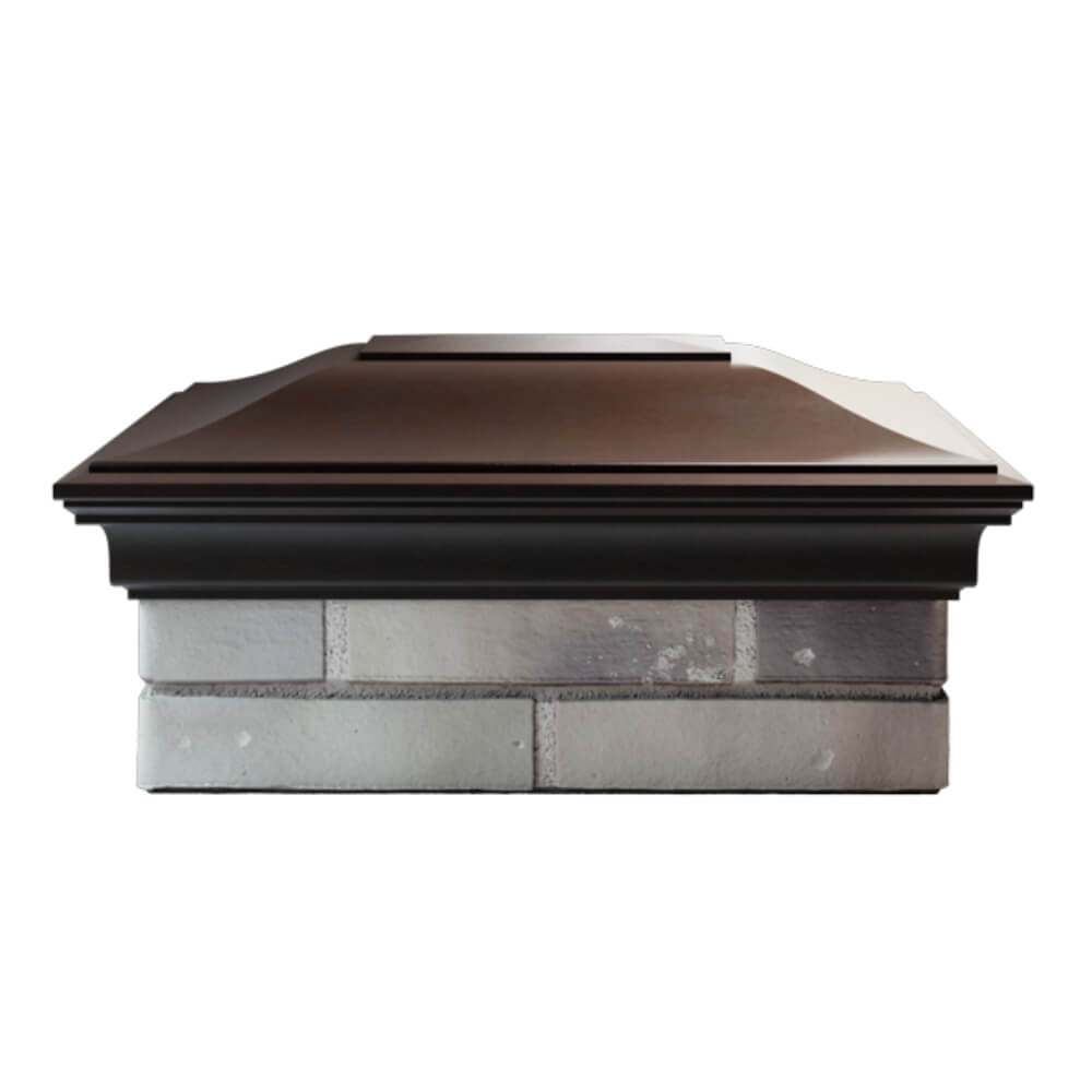 Колпак Zking Монблан Коричневый на столб 2х1.5 кирпича (515х385мм) в Саяногорске фото