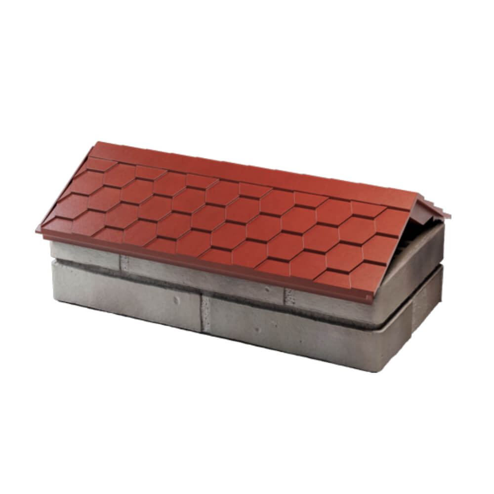 Парапет Zking Эверест Красный с посадкой на 1 кирпич (200/225/255мм) в Саяногорске фото