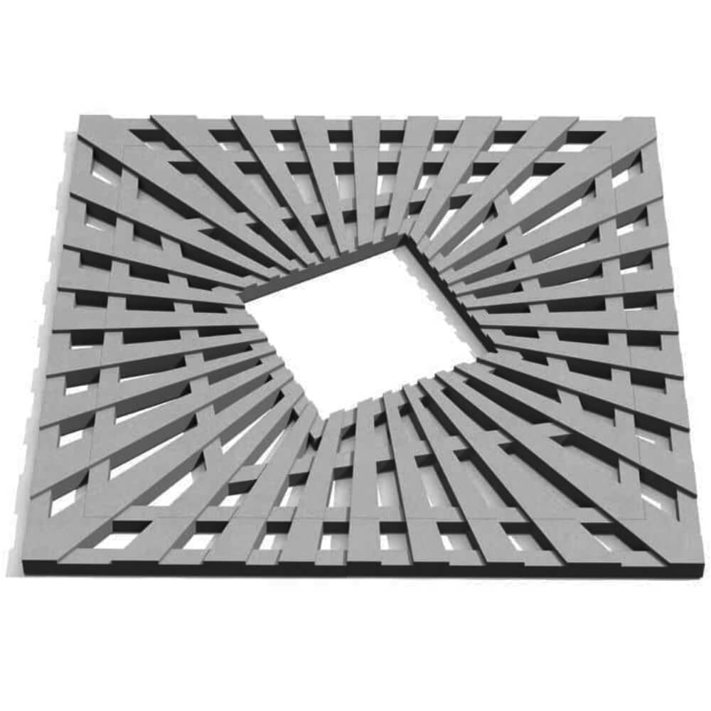 Приствольная решетка для дерева ZKING ATMOSPHERE 1.2х1.2м Серая Саяногорск фото