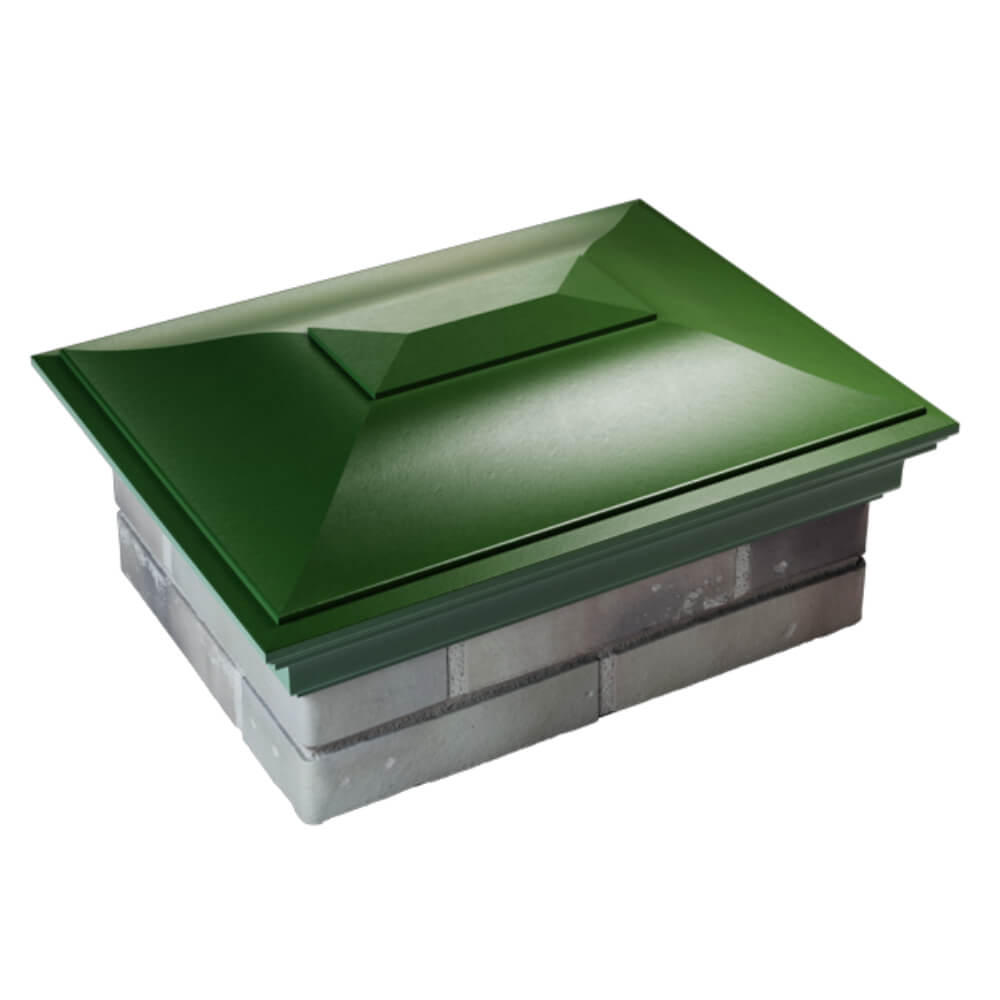 Колпак Zking Монблан Зеленый на столб 2х1.5 кирпича (515х385мм) Саяногорск фото