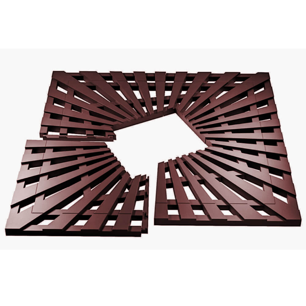 Приствольная решетка для дерева ZKING ATMOSPHERE 1.2х1.2м Коричневая в Саяногорске фото