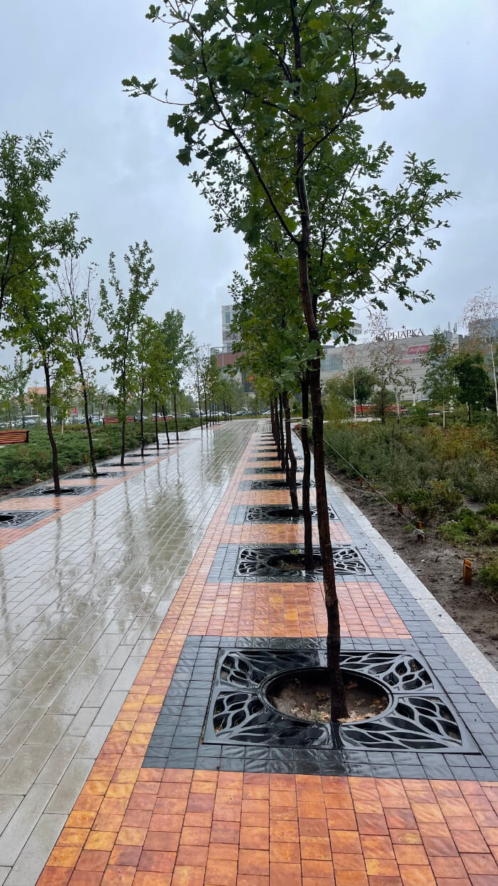 Приствольная решетка для дерева ZKING CRUST 1.2х1.2м Черная в Саяногорске фото