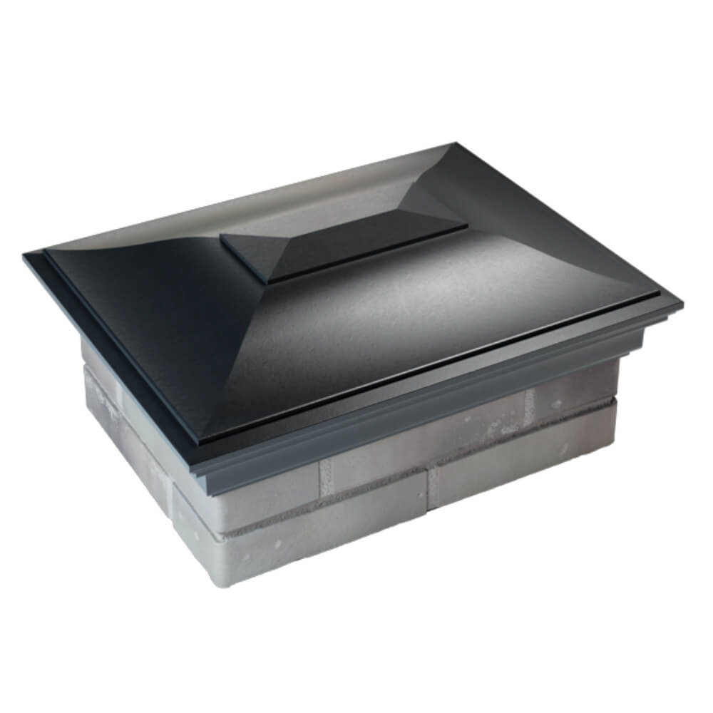 Колпак Zking Монблан Черный на столб 2х1.5 кирпича (515х385мм) Саяногорск фото