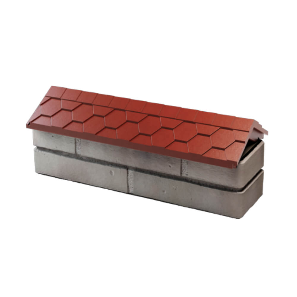 Парапет Zking Эверест Красный с посадкой на 0.5 кирпича (130мм) в Саяногорске фото