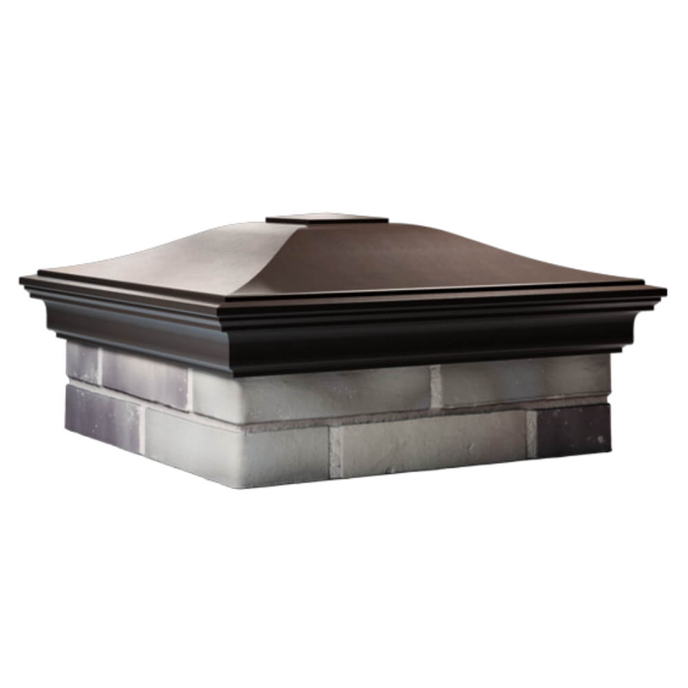 Колпак Zking Монблан Коричневый на столб 2х2 кирпича (515х515мм) в Саяногорске фото