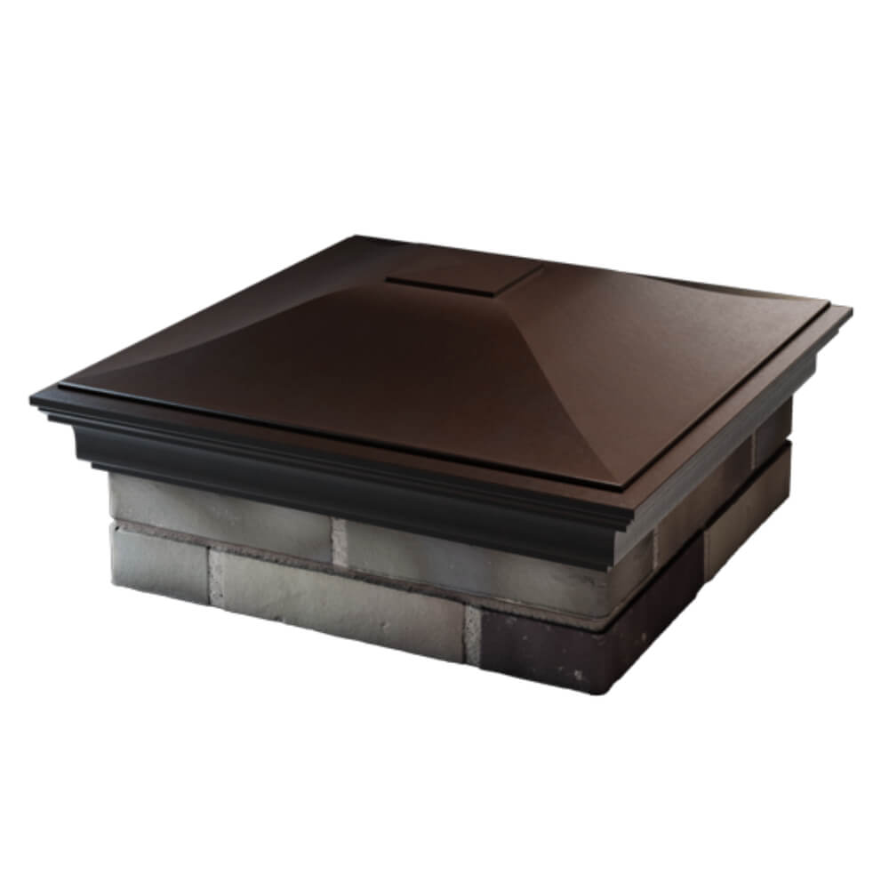 Колпак Zking Монблан Коричневый на столб 2х2 кирпича (515х515мм) в Саяногорске фото