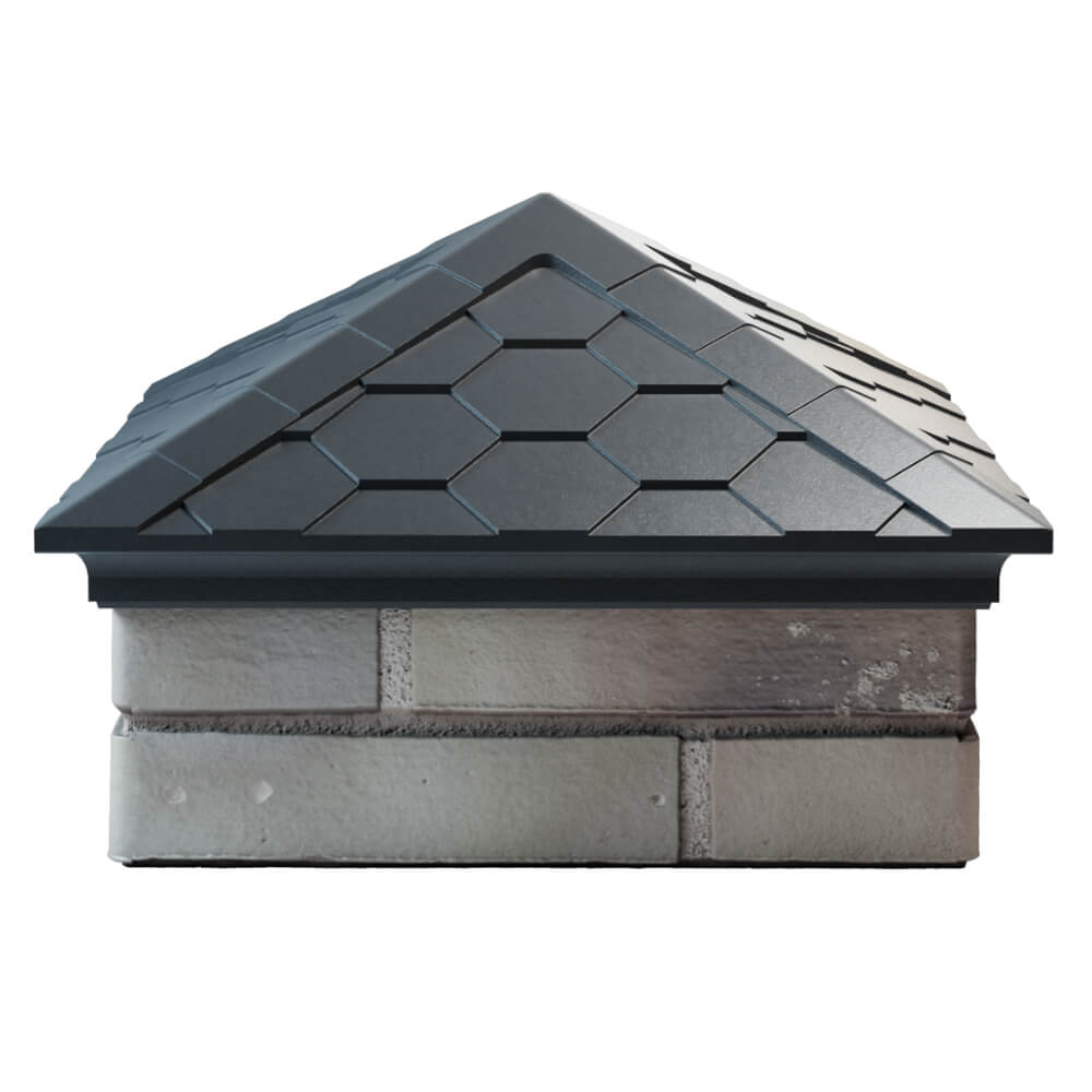 Колпак Zking Эверест Серый на столб 1.5х1.5 кирпича (390х390мм) Саяногорск фото