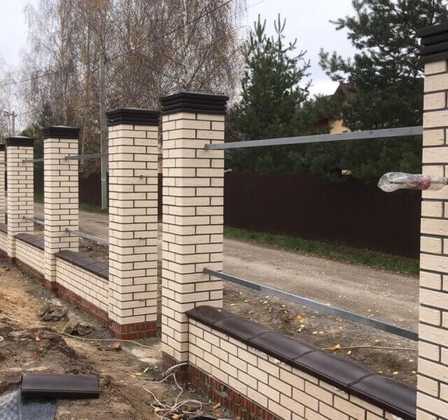 Колпак Zking Бона ХайТек Коричневый на столб 1.5х1.5 кирпича (385х385мм) в Саяногорске фото