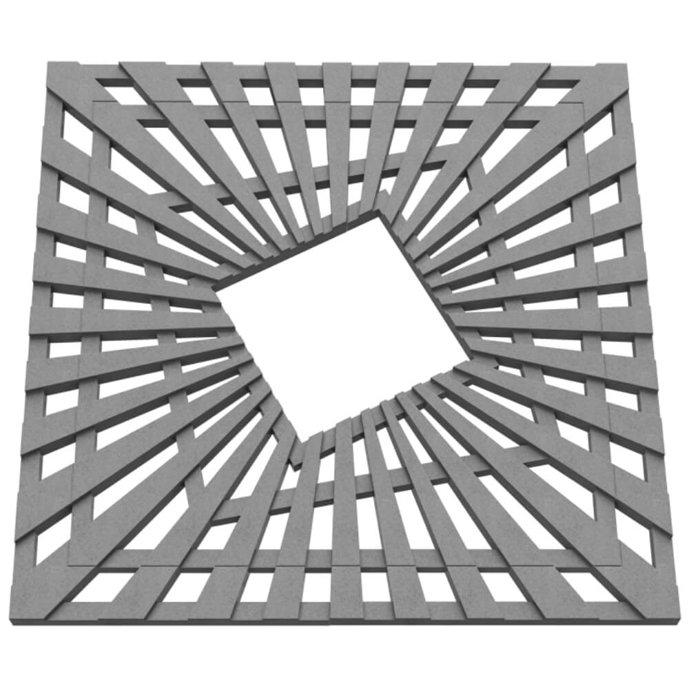 Приствольная решетка для дерева ZKING ATMOSPHERE 1.2х1.2м Серая в Саяногорске фото