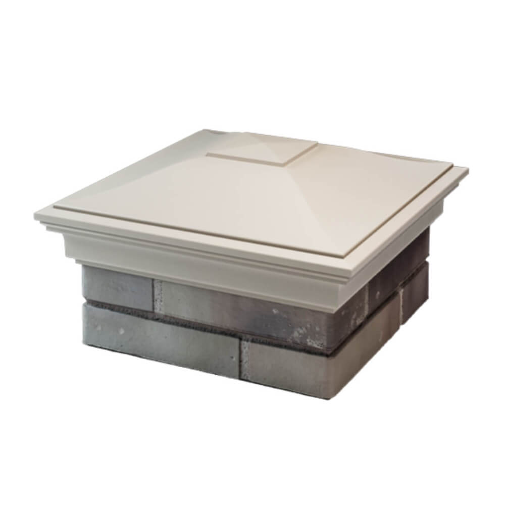 Колпак Zking Монблан Бежевый на столб 1.5х1.5 еврокирпича 0.7НФ (355х355мм) в Саяногорске фото