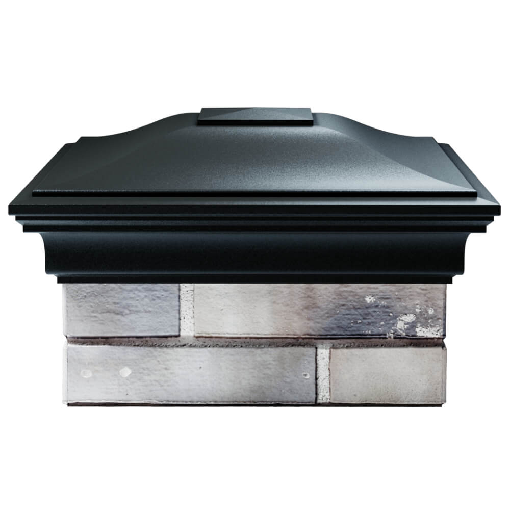 Колпак Zking Монблан Черный на столб 1.5х1.5 кирпича (385х385мм) Саяногорск фото