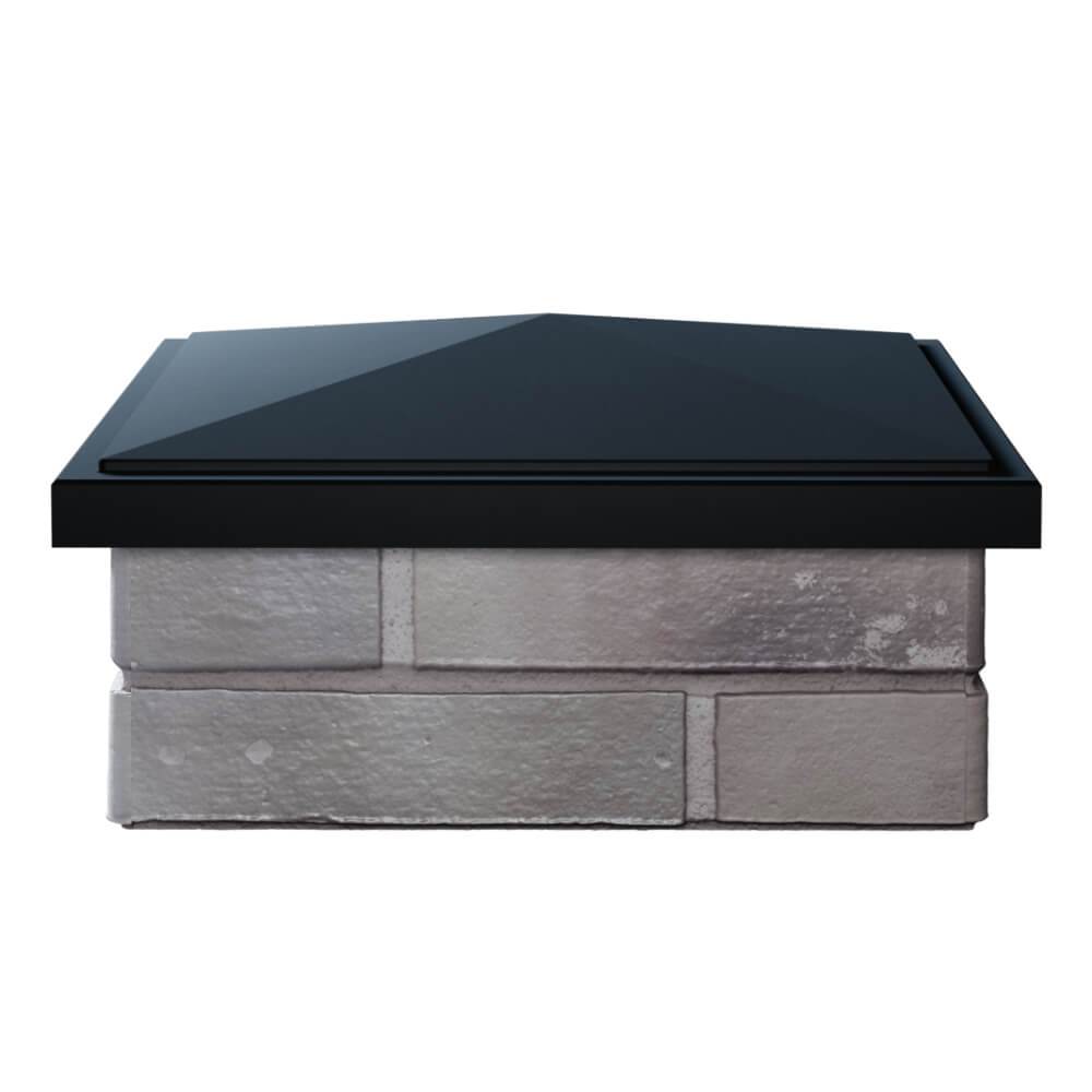 Колпак Zking БонаМоно Черный на столб 1.5х1.5 кирпича (385х385, 400х400мм) Саяногорск фото