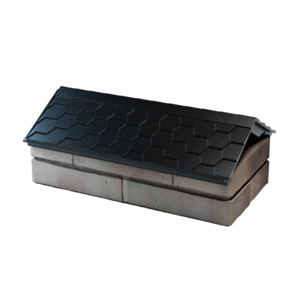 Парапет Zking Эверест Черный с посадкой на 1 кирпич (200/225/255мм) в Саяногорске фото