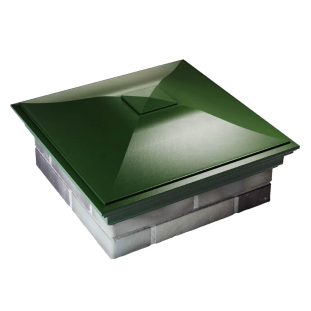 Колпак Zking Монблан Зеленый на столб 2х2 кирпича (515х515мм) Саяногорск фото