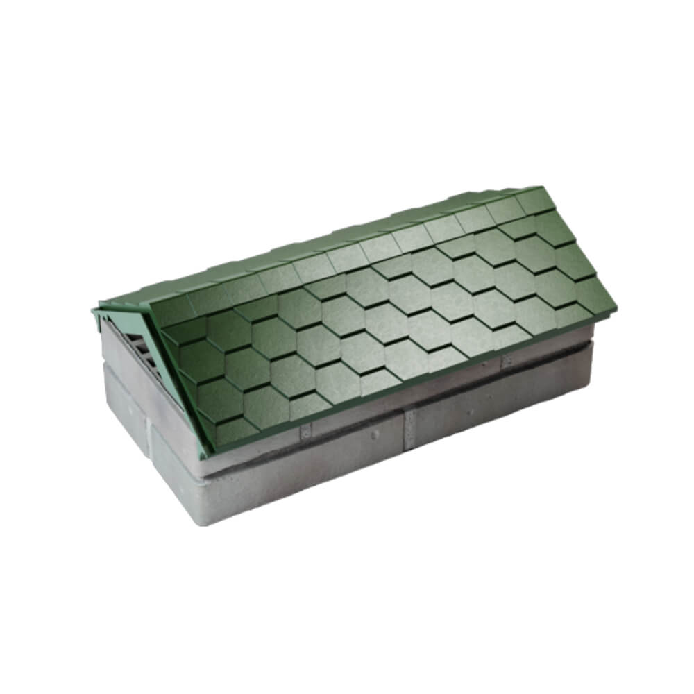 Парапет Zking Эверест Зеленый с посадкой на 1 кирпич (200/225/255мм) в Саяногорске фото