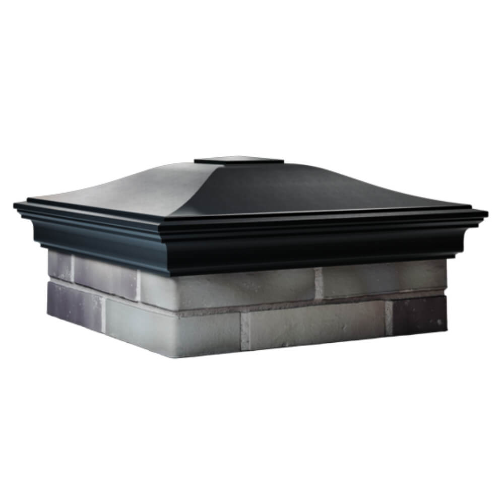 Колпак Zking Монблан Черный на столб 2х2 кирпича (515х515мм) в Саяногорске фото