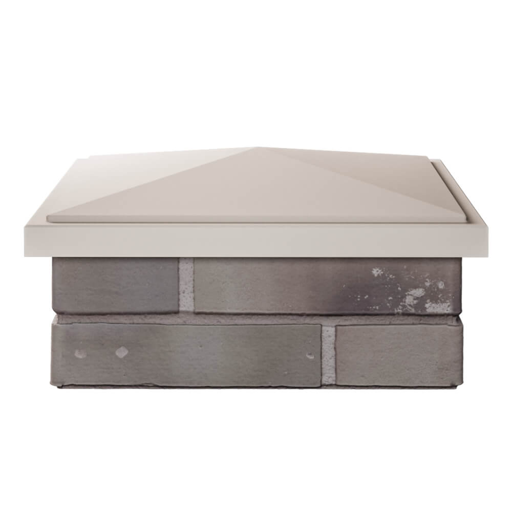 Колпак Zking БонаМоно Бежевый на столб 1.5х1.5 кирпича (385х385, 400х400мм) Саяногорск фото