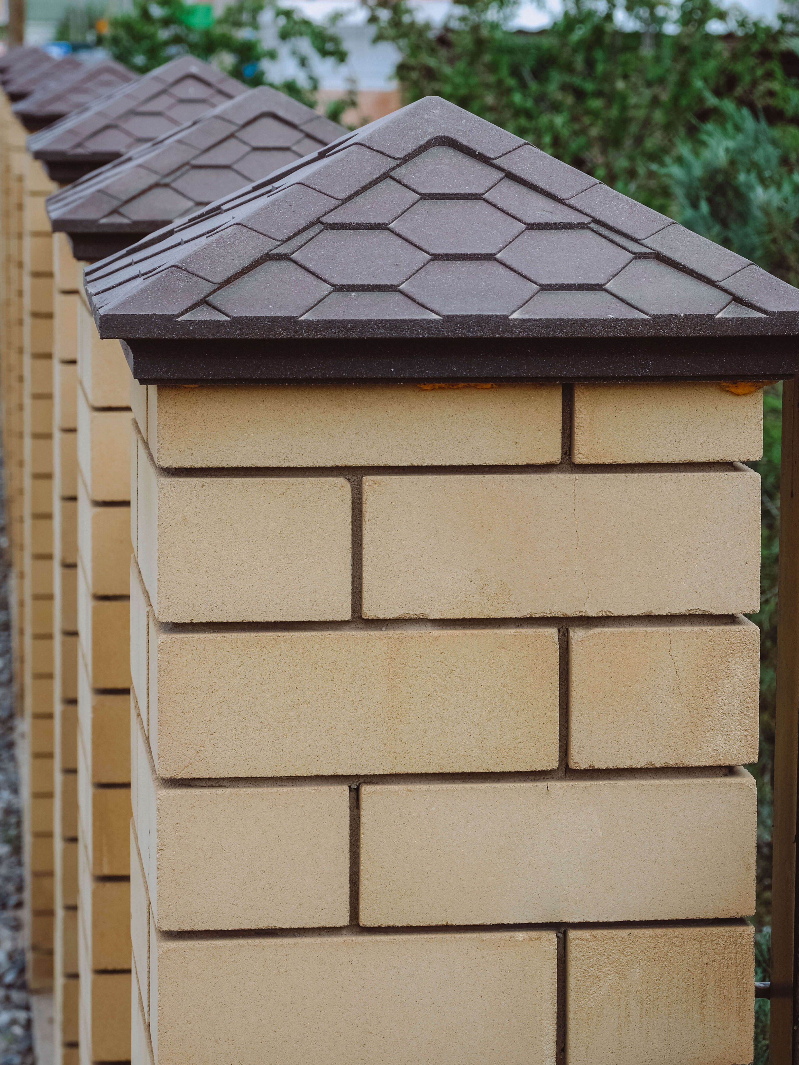 Колпак Zking Эверест Коричневый на столб 1.5х1.5 кирпича (390х390мм) в Саяногорске фото