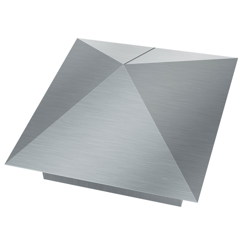 Колпак металлический 380х380мм оцинкованный заборный Саяногорск фото