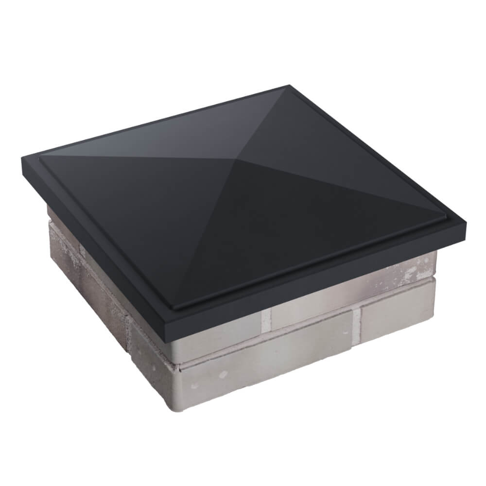 Колпак Zking БонаМоно Серый на столб 1.5х1.5 кирпича (385х385, 400х400мм) в Саяногорске фото