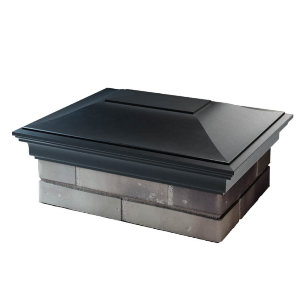 Колпак Zking Монблан Черный на столб 2х1.5 кирпича (515х385мм) в Саяногорске фото