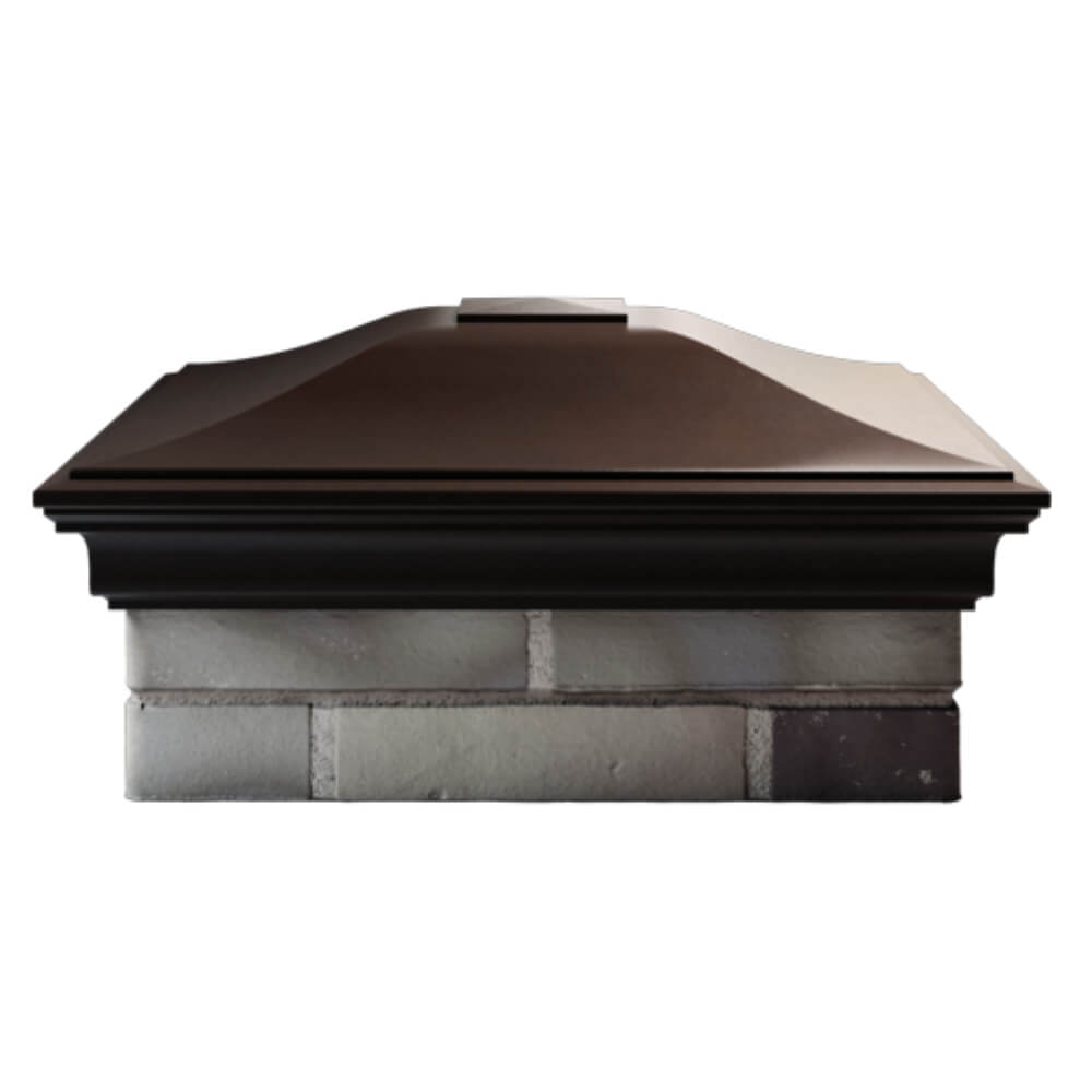 Колпак Zking Монблан Коричневый на столб 2х2 кирпича (515х515мм) в Саяногорске фото