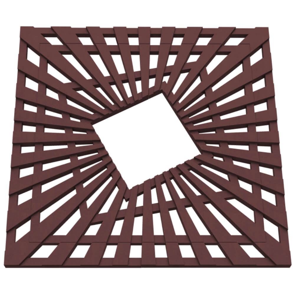 Приствольная решетка для дерева ZKING ATMOSPHERE 1.2х1.2м Коричневая в Саяногорске фото