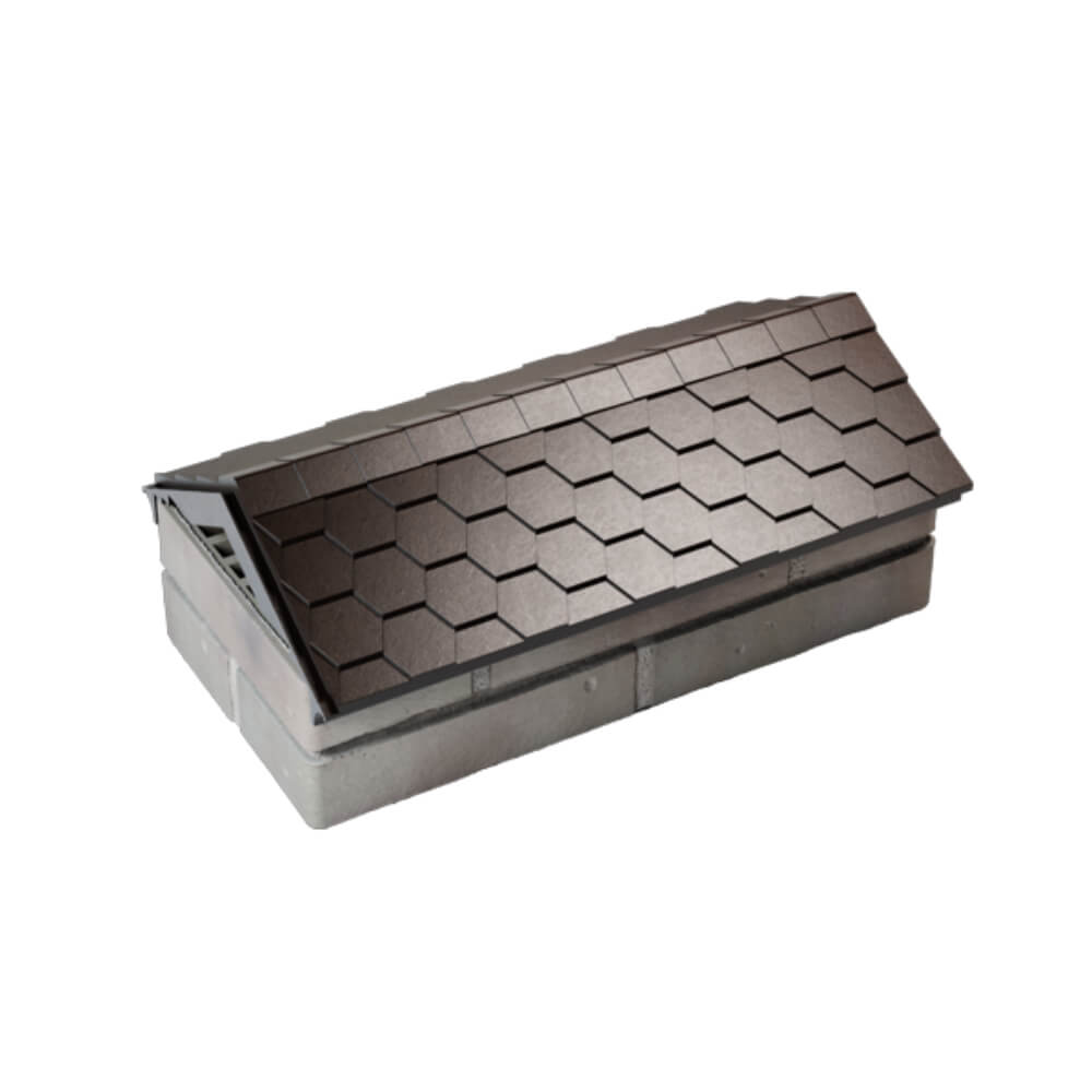 Парапет Zking Эверест Коричневый с посадкой на 1 кирпич (200/225/255мм) в Саяногорске фото