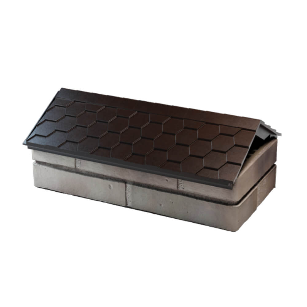 Парапет Zking Эверест Коричневый с посадкой на 1 кирпич (200/225/255мм) в Саяногорске фото