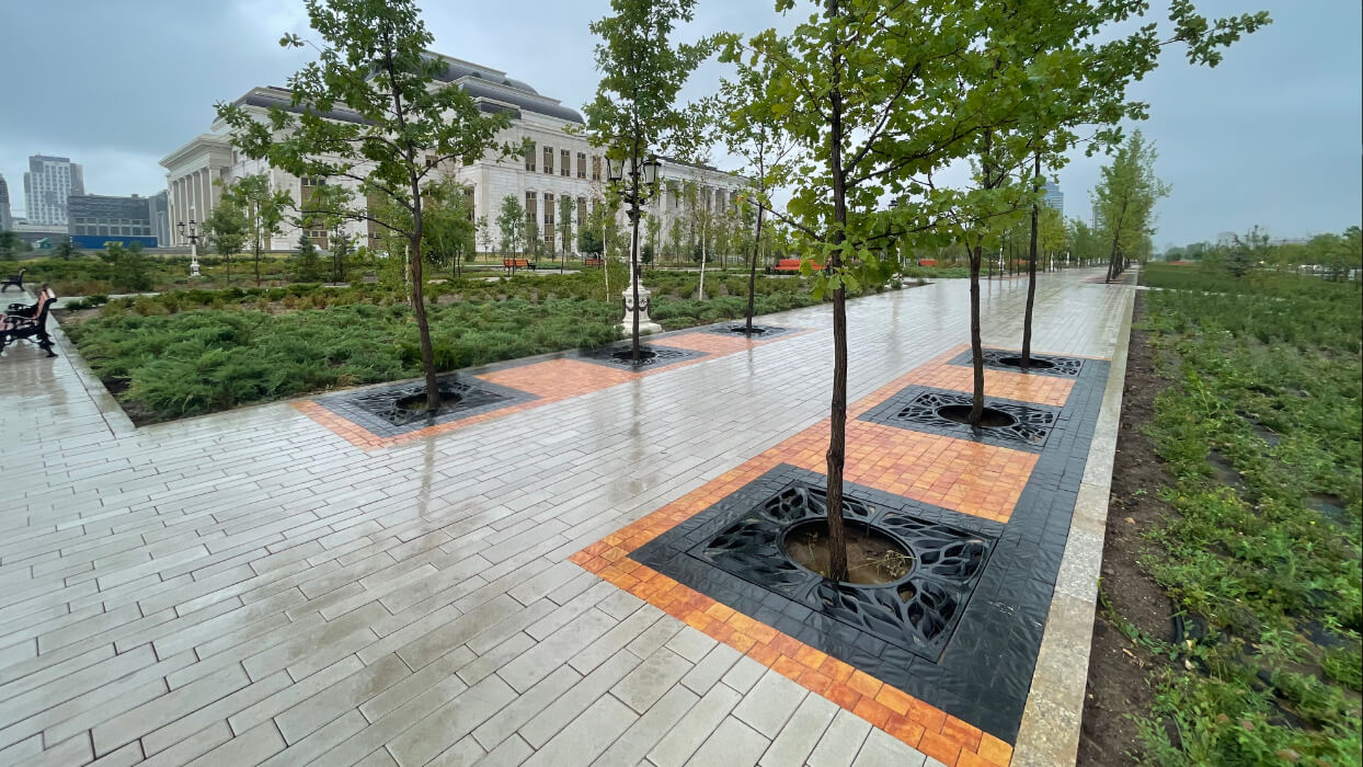 Приствольная решетка для дерева ZKING CRUST 1.2х1.2м Черная в Саяногорске фото