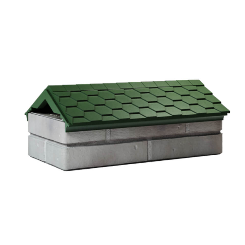 Парапет Zking Эверест Зеленый с посадкой на 1 кирпич (200/225/255мм) Саяногорск фото