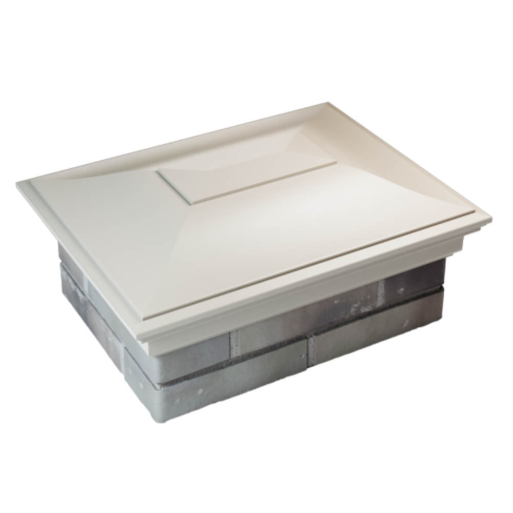 Колпак Zking Монблан Бежевый на столб 2х1.5 кирпича (515х385мм) Саяногорск фото