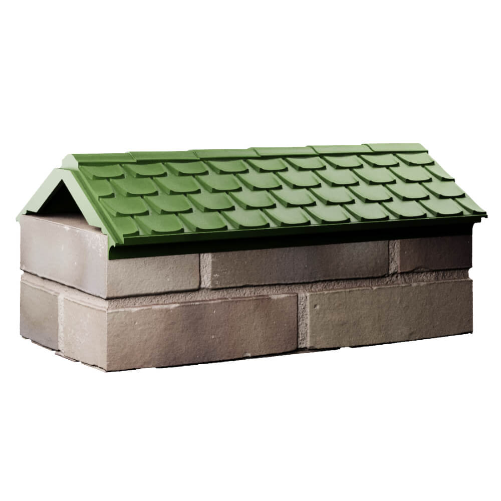 Парапет Zking Эльбрус Зеленый с посадкой на 1 кирпич (255мм) Саяногорск фото