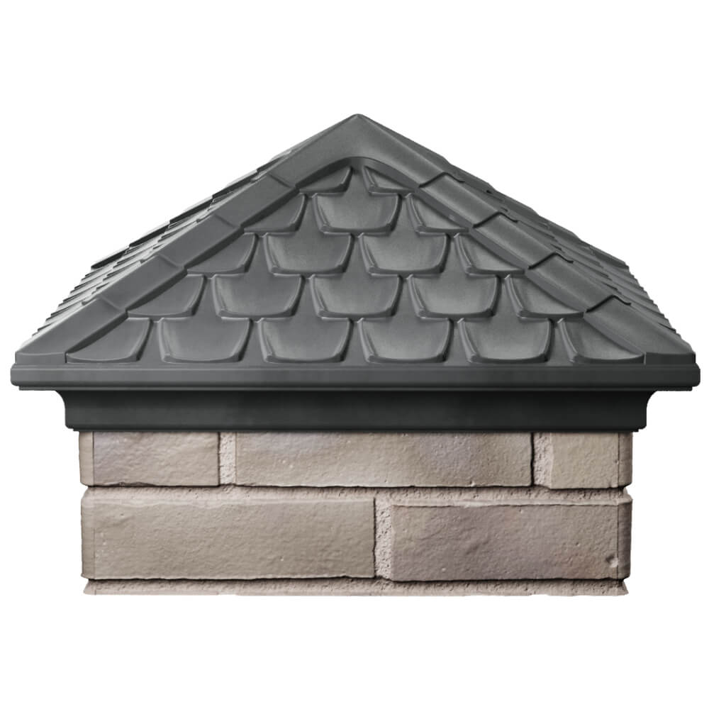 Колпак Zking Эльбрус Серый на столб 1.5х1.5 кирпича (385х385мм) Саяногорск фото