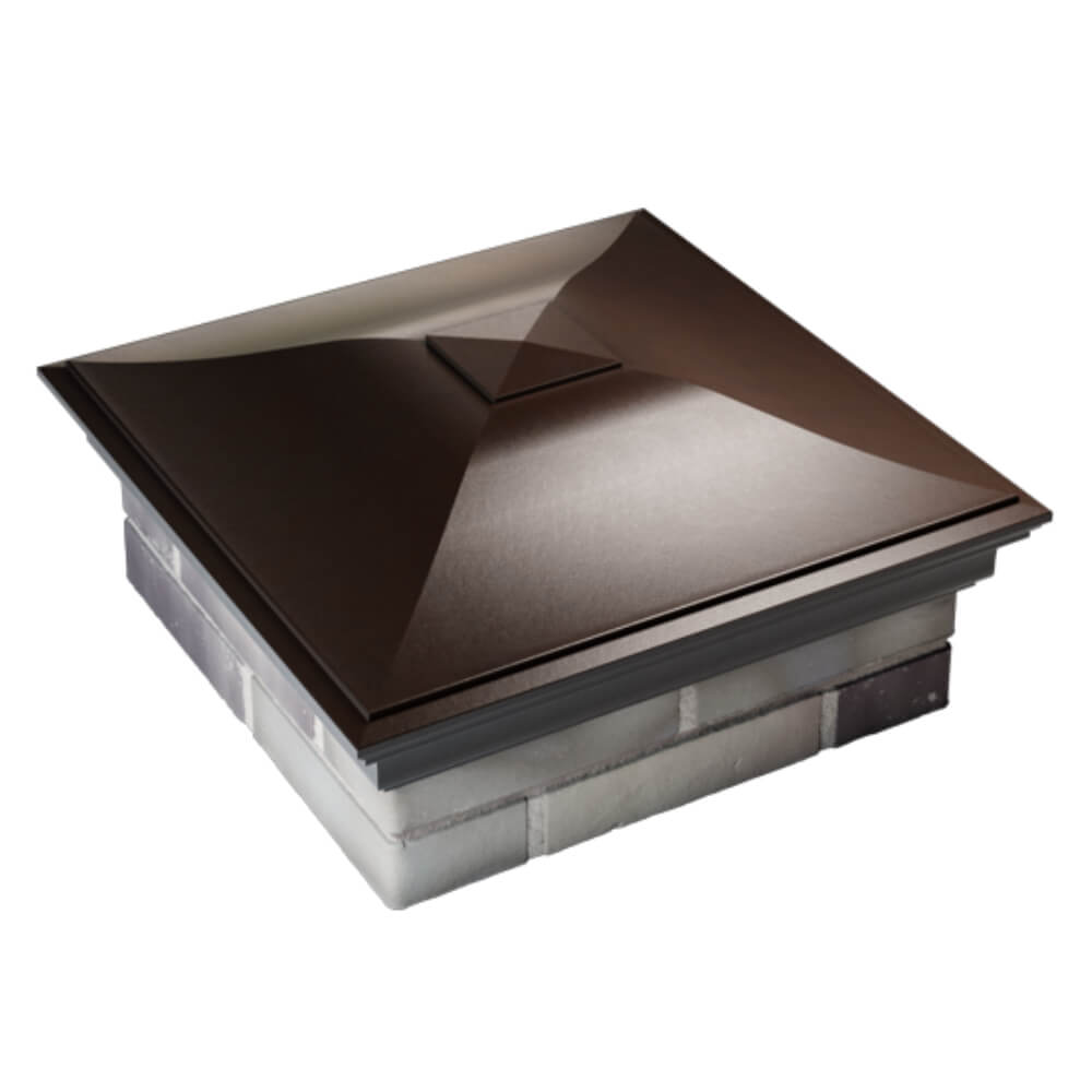 Колпак Zking Монблан Коричневый на столб 2х2 кирпича (515х515мм) Саяногорск фото