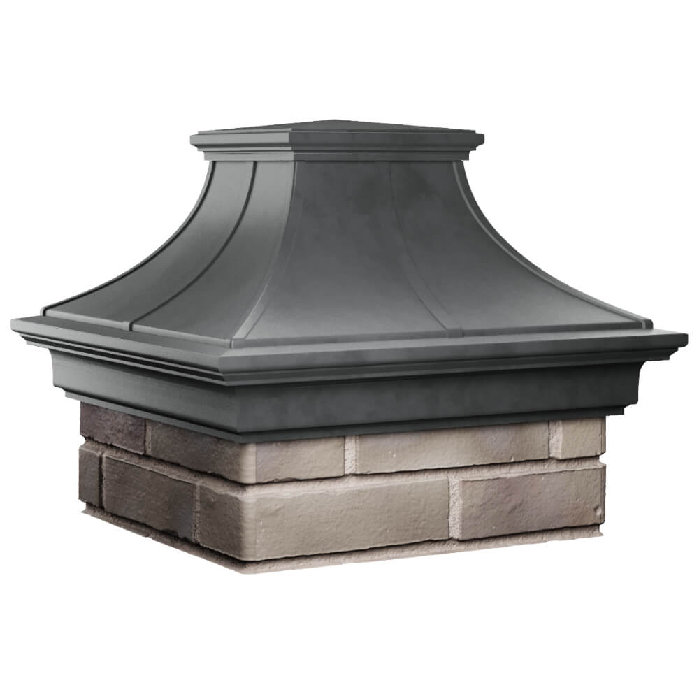 Колпак Zking Монблан Премиум Серый на столб 1.5х1.5 кирпича (385х385мм) в Саяногорске фото
