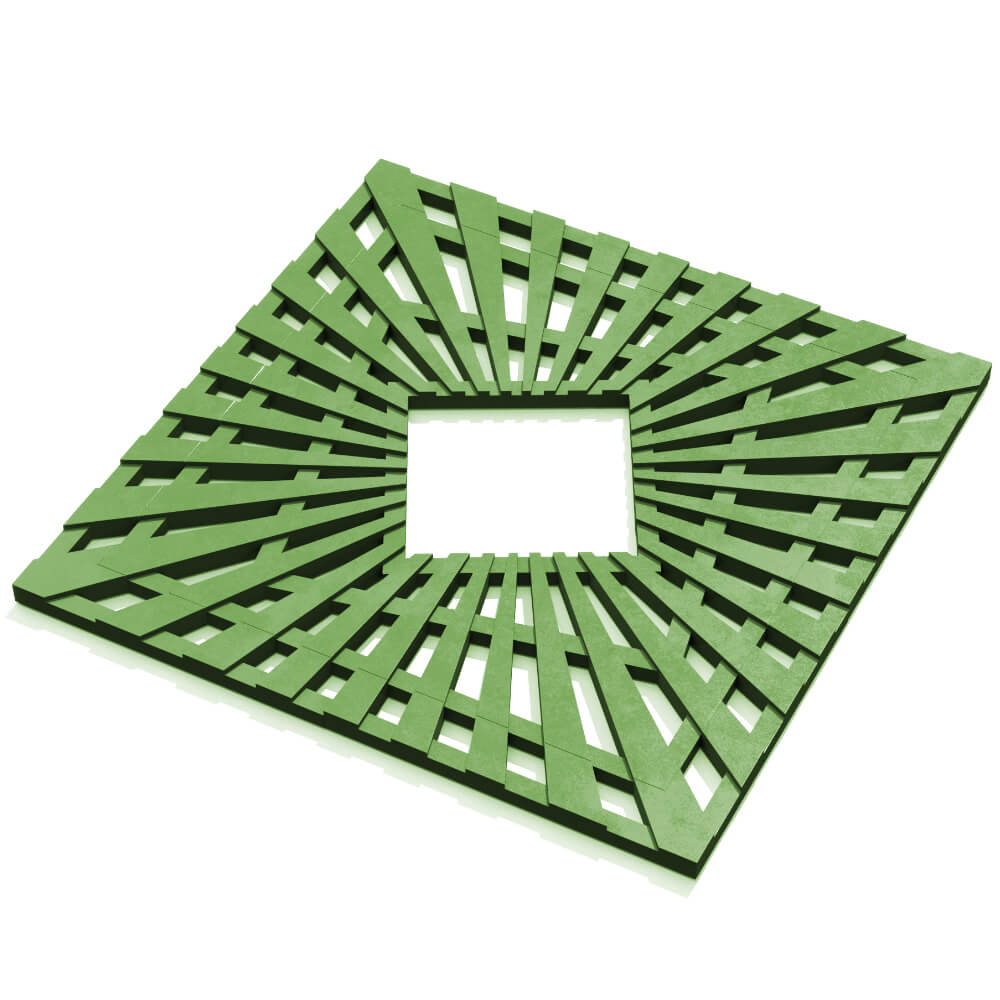 Приствольная решетка для дерева ZKING ATMOSPHERE 1.2х1.2м Зеленая в Саяногорске фото