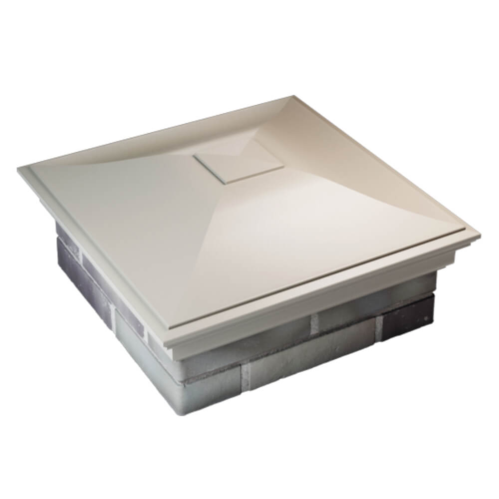 Колпак Zking Монблан Бежевый на столб 2х2 кирпича (515х515мм) Саяногорск фото