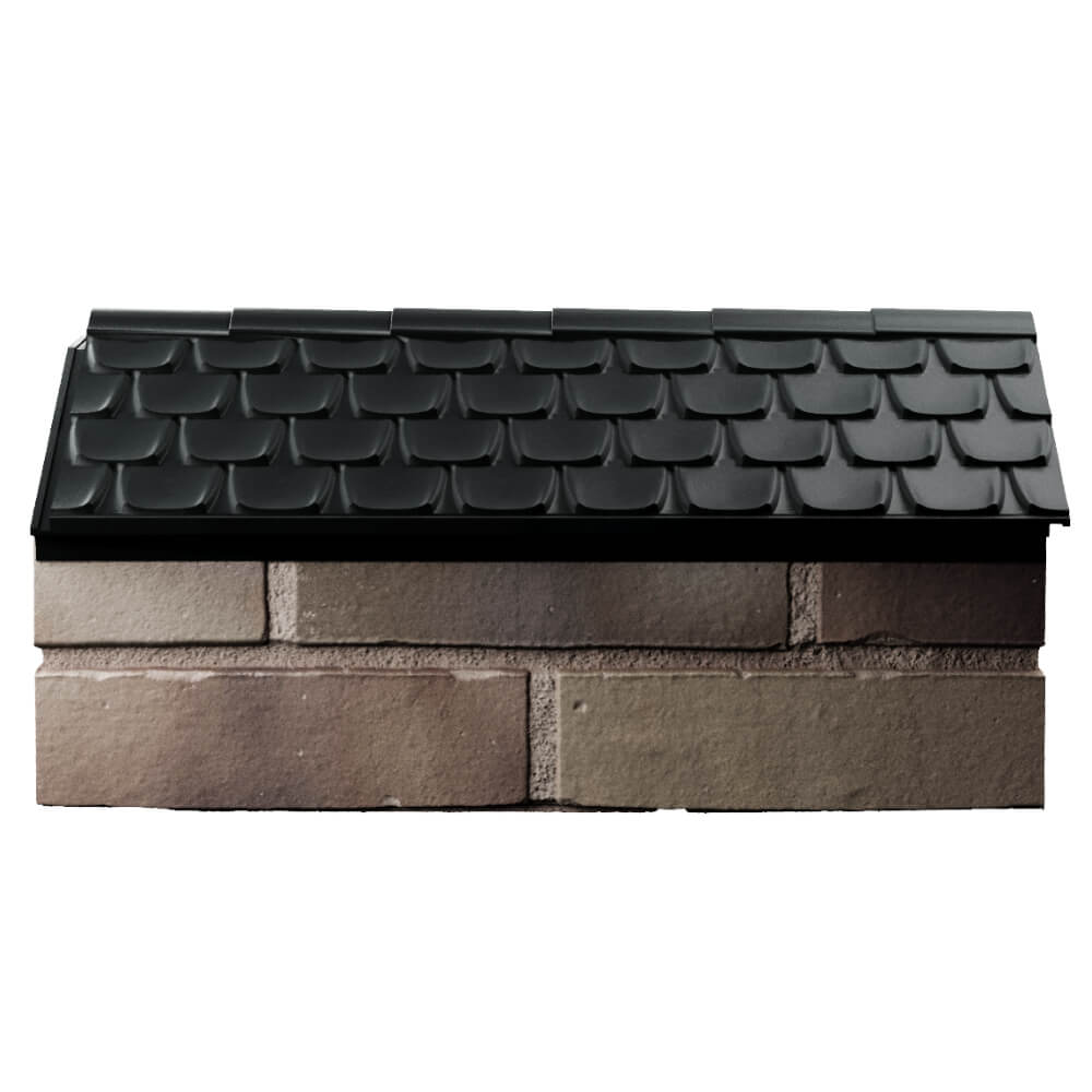 Парапет Zking Эльбрус Черный с посадкой на 1 кирпич (255мм) в Саяногорске фото