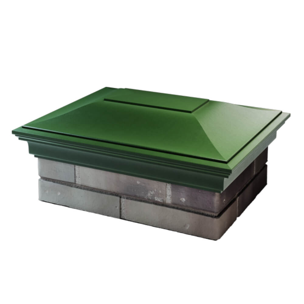 Колпак Zking Монблан Зеленый на столб 2х1.5 кирпича (515х385мм) в Саяногорске фото