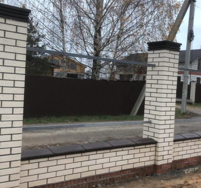 Колпак Zking Бона ХайТек Коричневый на столб 1.5х1.5 кирпича (385х385мм) в Саяногорске фото