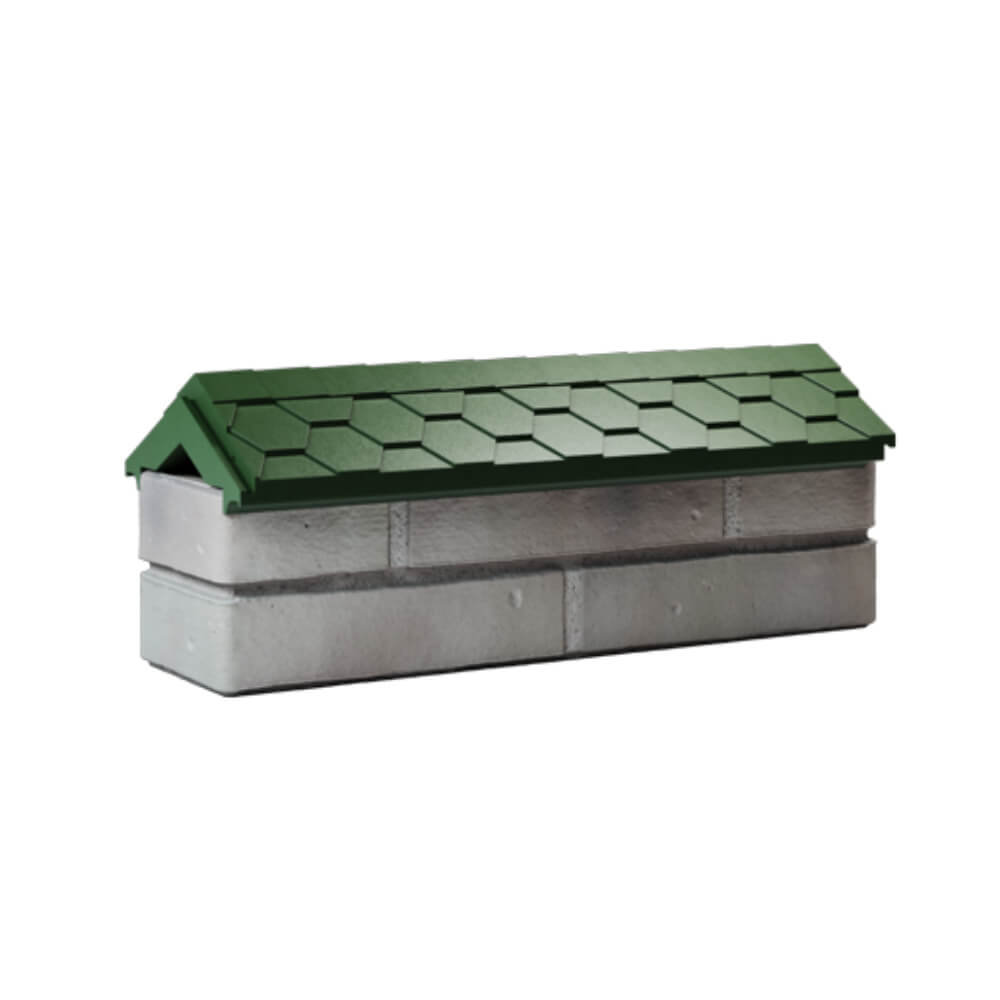 Парапет Zking Эверест Зеленый с посадкой на 0.5 кирпича (130мм) Саяногорск фото