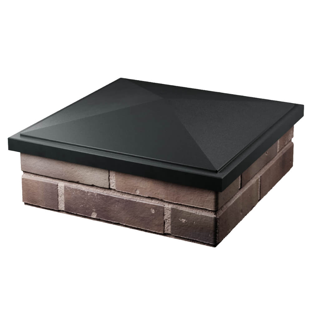 Колпак Zking БонаМоно Черный на столб 2х2 кирпича (515х515, 530х530мм) в Саяногорске фото