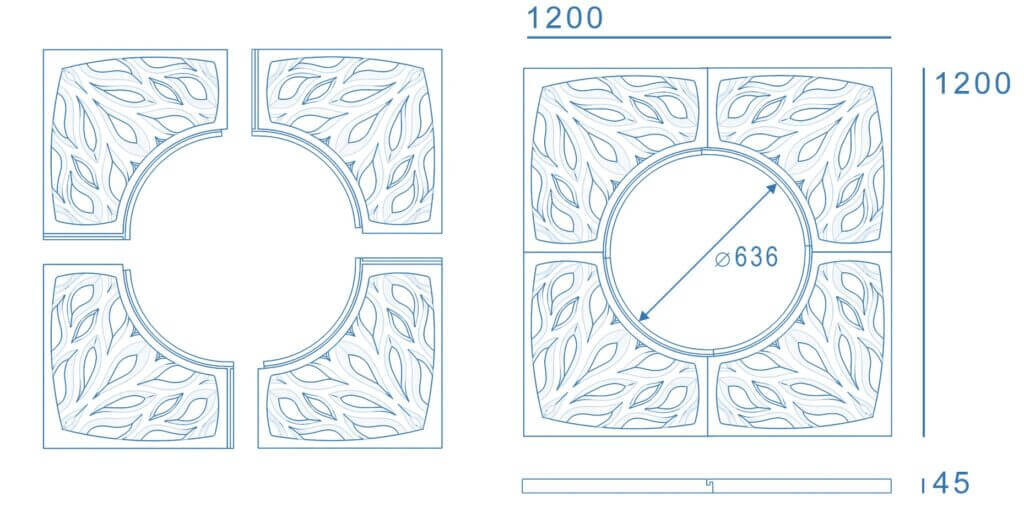 Приствольная решетка для дерева ZKING CRUST 1.2х1.2м Черная в Саяногорске фото